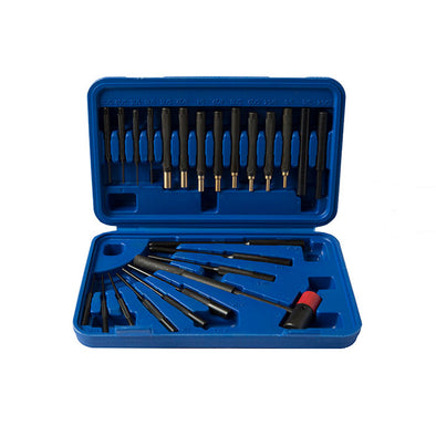 Gunmaster 24pc Brass and Steel Drive Pin and Roll Punch Set