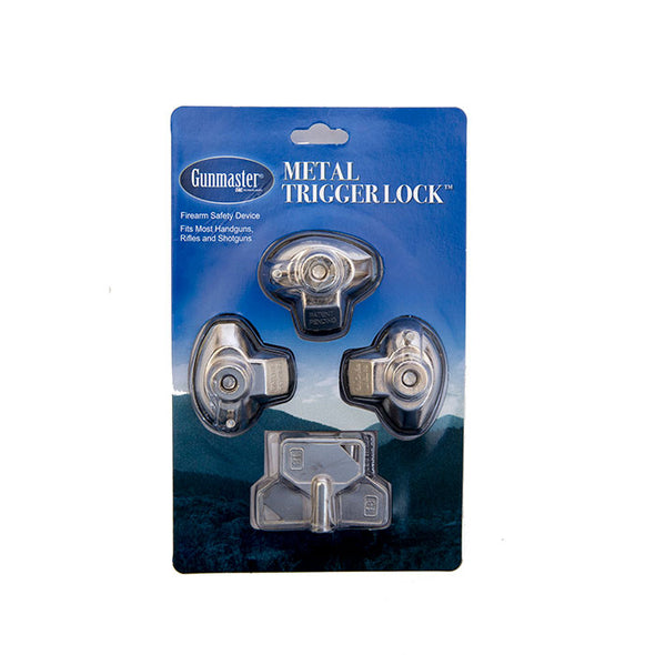 Gunmaster 3pk Metal Trigger Locks (Keyed Alike)