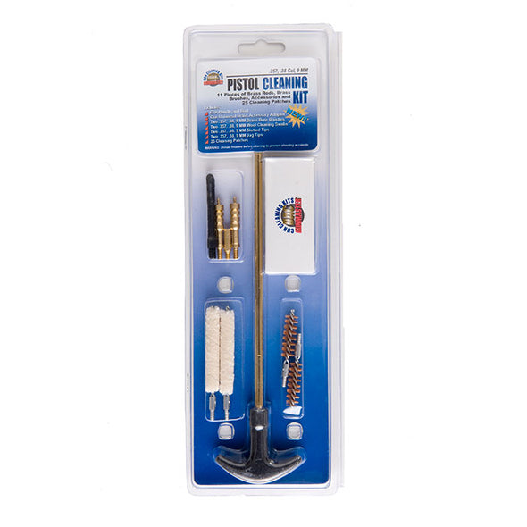 Gunmaster 11pc .357/.38 and 9mm Pistol Cleaning Kit