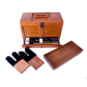 Gunmaster Wooden Toolbox with 17pc Universal Gun Cleaning Kit