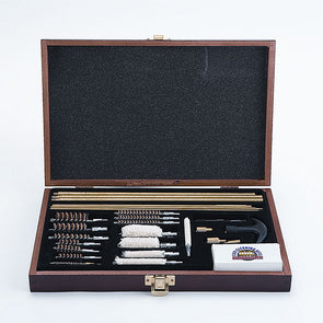 Gunmaster 35pc Deluxe Universal Gun Cleaning Kit in Wood Case